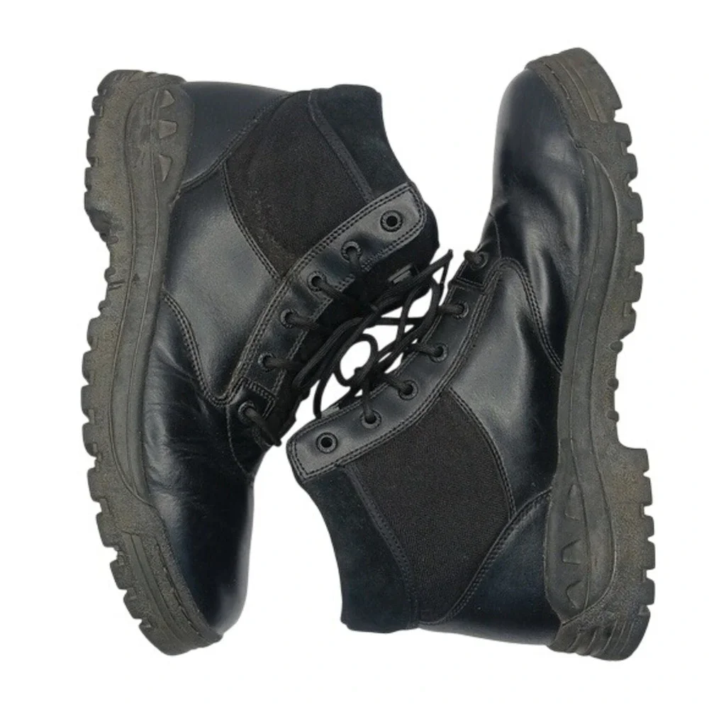 Magnum‎ Midnite Plus Tactical Boots Mens 11.5 Black Leather Slip Resistant 5200